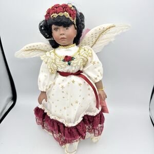 Paradise Galleries Heaven's Embrace Porcelain Doll African American Musical